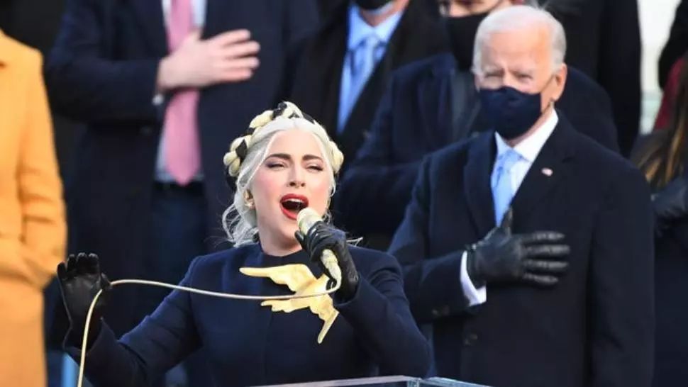 Ceremonie învestitură SUA - Joe Biden. Imnul național a fost cântat de Lady Gaga - VIDEO 