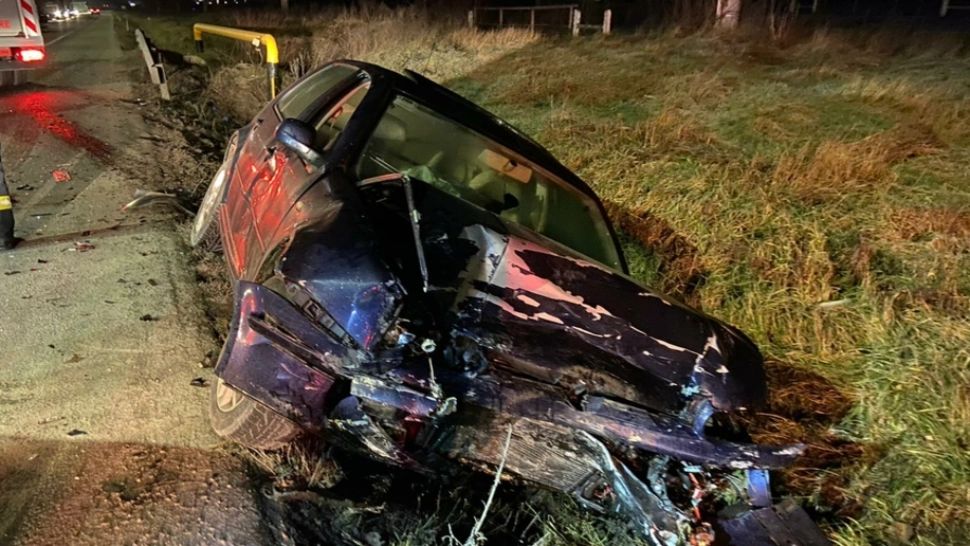 FOTO/ Grav accident rutier în județul Cluj. O persoană, rănită GRAV