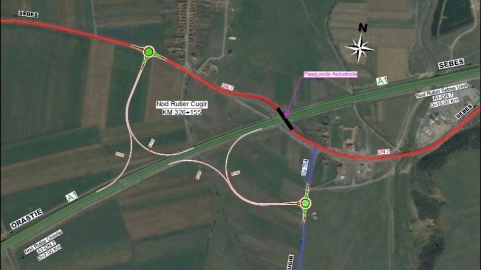FOTO Șase noduri rutiere NOI pe autostrăzile A1 și A3 din vestul țării. UNDE vor fi construite acestea