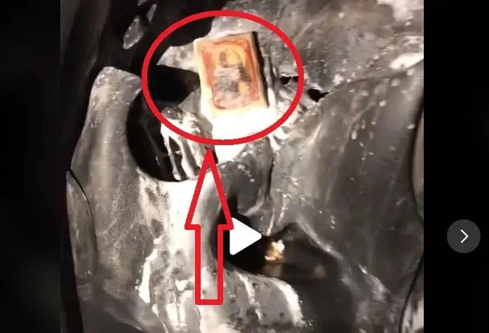 VIDEO – MINUNE – Singurul lucru rămas intact dintr-o mașină care a ars complet – Imposibil de explicat