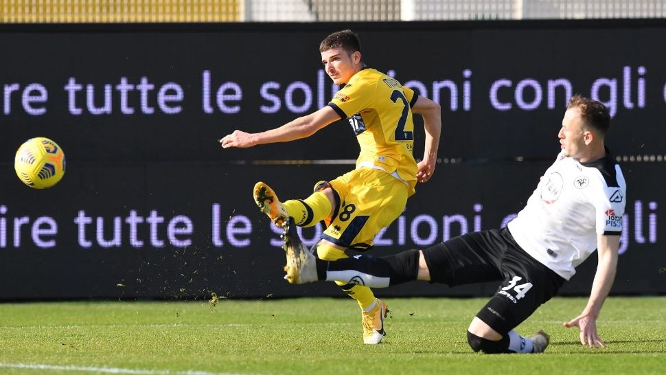 Valentin Mihăilă, omul meciului pentru Parma! Dennis Man a intrat în repriza secundă