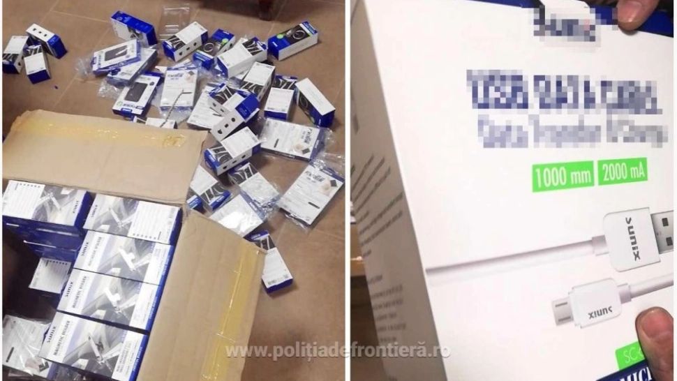 Marfă contrafăcută din Turcia, de zeci de mii de lei, confiscată la Vama Veche