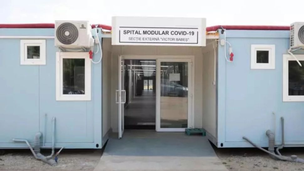 VIDEO Protest la spitalul modular Covid-19 din Capitală, închis după o investiție de 2 milioane de euro