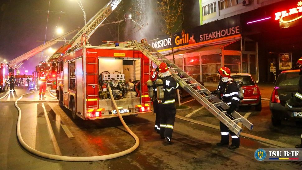 IMAGINI DRAMATICE surprinse la Shaormeria Dristor, după incendiu. De la ce a pornit focul 