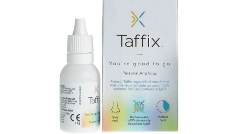 TAFFIX, spray-ul care protejează împotriva SARS-CoV-2, eficient și împotriva tulpinilor britanice și africane (P)