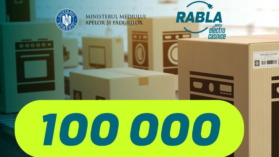 "Rabla pentru electrocasnice" prinde viteză. În 2 zile s-au înscris peste 100.000 de români 