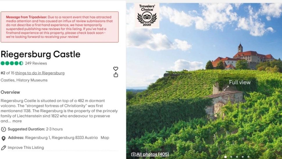 Tripadvisor a blocat recenziile la castelul prințului austriac acuzat de braconaj