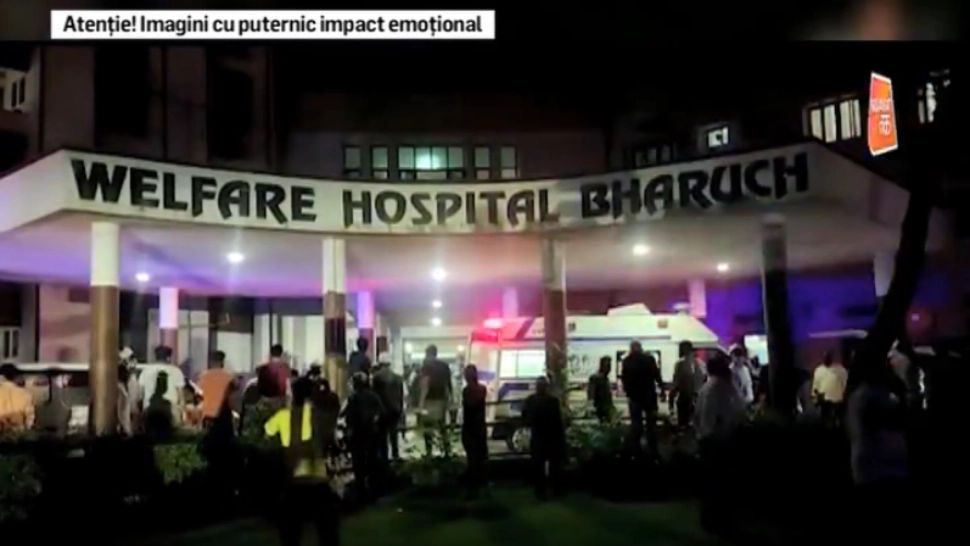 VIDEO Un NOU incendiu la un spital COVID din India, soldat cu 18 morți. Țara a rămas FĂRĂ oxigen