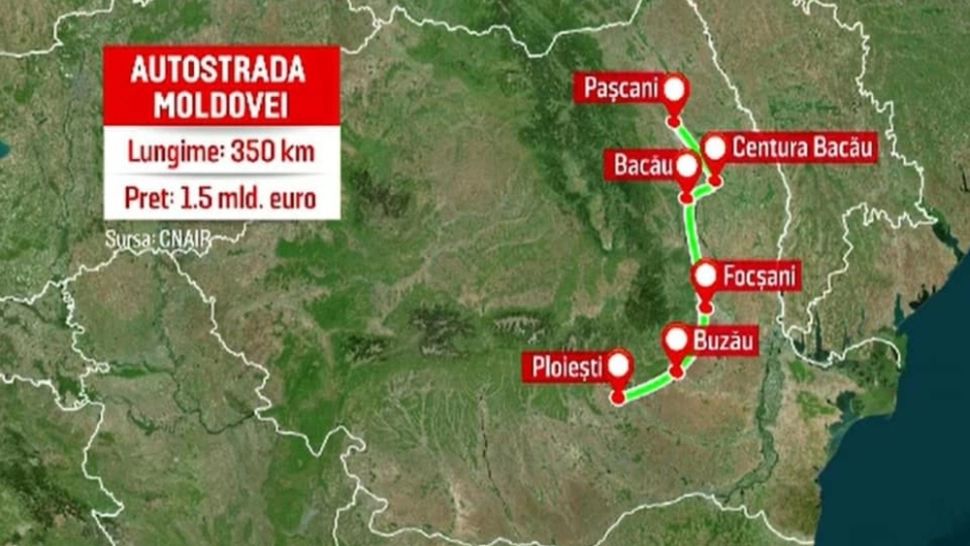  Guvernul a aprobat indicatorii tehnico-economici pentru Autostrada A7, care va trece prin Buzău către Moldova