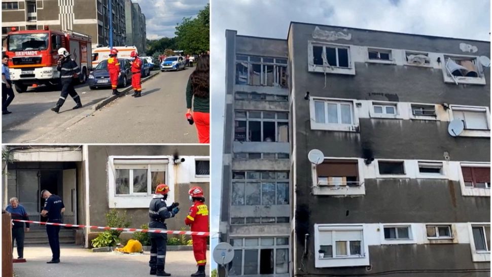 Descoperire macabră după o explozie într-un bloc din localitatea Ștei