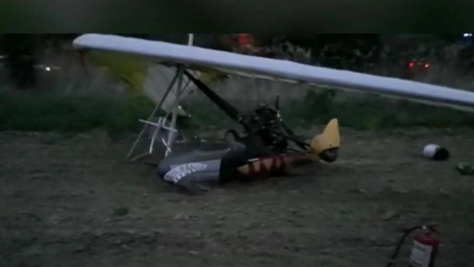 VIDEO Incident aviatic - Un deltaplan a aterizat forțat în Argeș