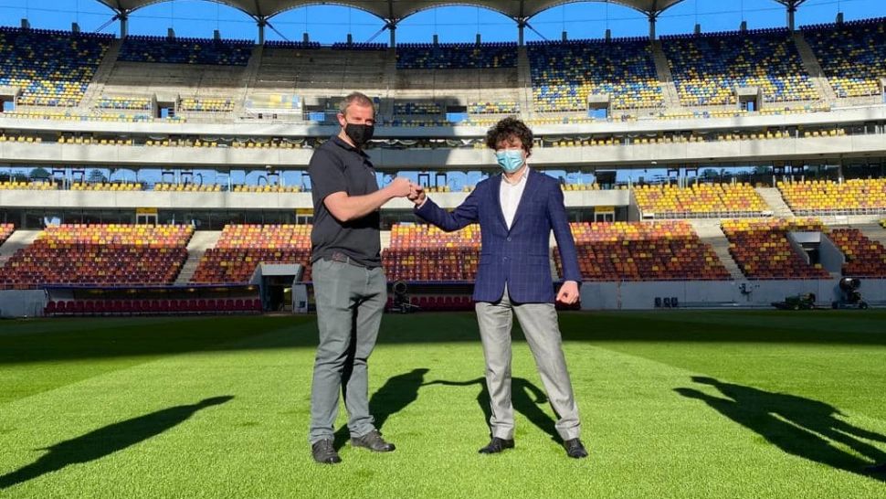 Nicușor Dan verifică stadionul pentru meciurile Campionatului European: „Avem ”verde” și de la UEFA pentru gazon”