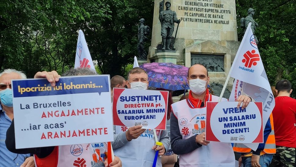 Protest la Cotroceni - românii s-au săturat de sărăcie. Ce-i cer sindicaliștii președintelui Iohannis 