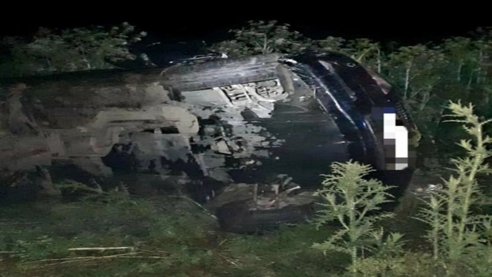 Accident mortal în Giurgiu, cu 4 victime - un tânăr de 26 de ani s-a răsturnat cu mașina