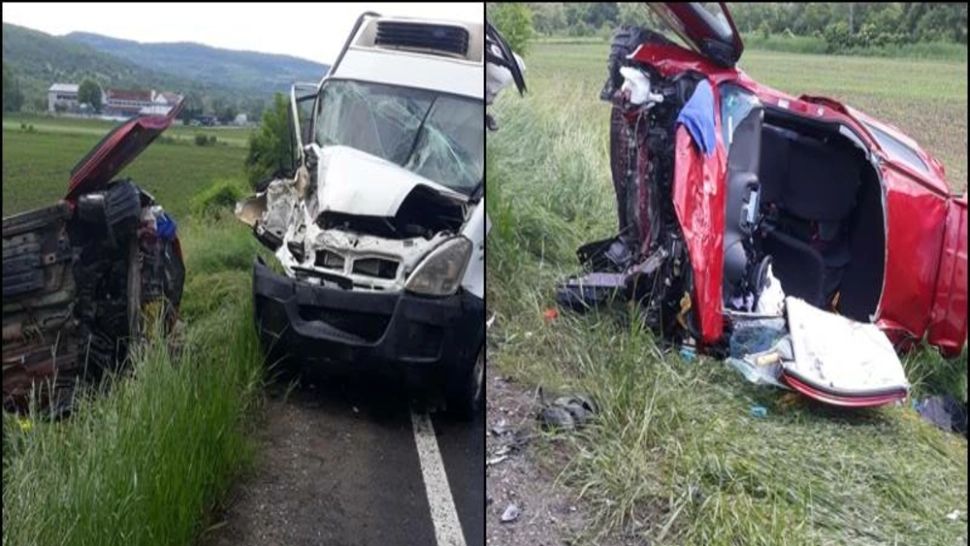 FOTO | Accident grav cu 5 mașini, în Mureș. A fost chemat elicopterul SMURD