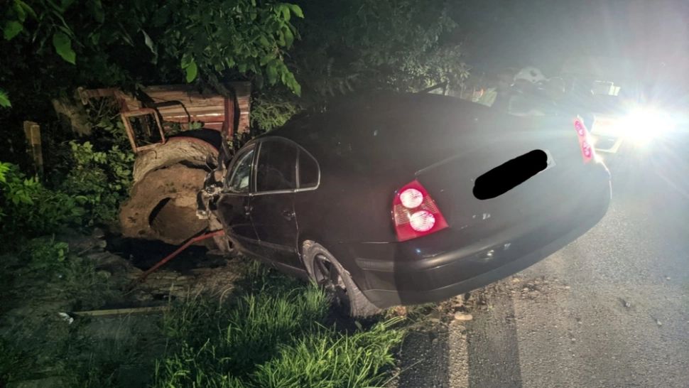 Accident mortal, în Vaslui: trupul șoferului, străpuns de o bară metalică