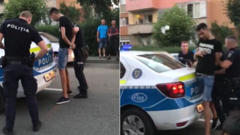  Scene desprinse parcă din filme, la Baia Mare: A aruncat o pungă cu DROGURI chiar în timp ce era încătuşat de poliţişti