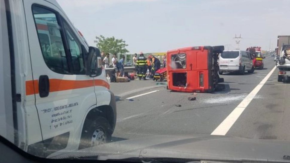 Accident grav pe Autostrada A1, între Deva și Nădlac. O persoană a fost rănită