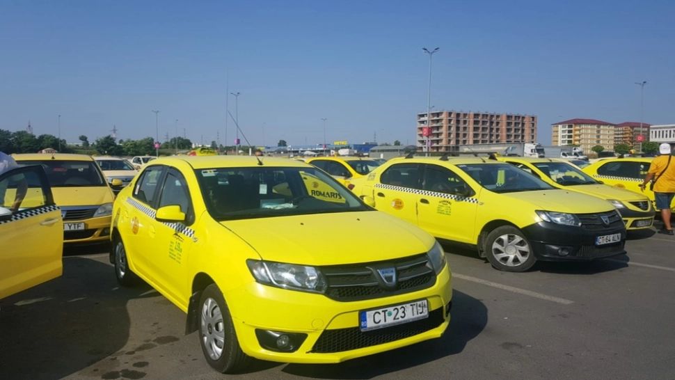 VIDEO Protest al taximetriștilor, la Constanța. Ce îi NEMULȚUMEȘTE pe oameni