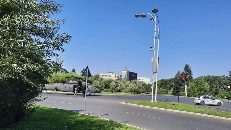 Ministrul de Interne, prima reacție după aterizarea forțată a elicopterului militar american pe bulevardul Aviatorilor din București