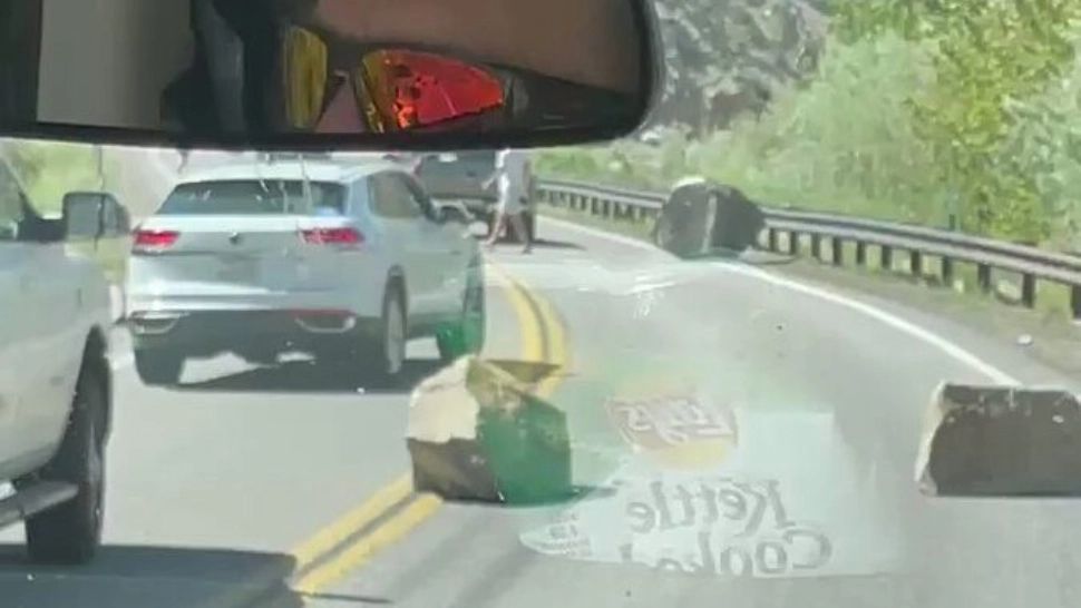 Cutremur puternic în Nevada - Mai multe roci s-au desprins de pe munte și au blocat o șosea