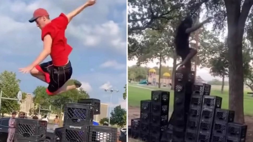 "Milk Crate Challenge", noua PROVOCARE virală pe TikTok, Twitter și Instagram. Semnal de ALARMĂ al medicilor: Spitalele sunt și așa pline de pacienți COVID! 