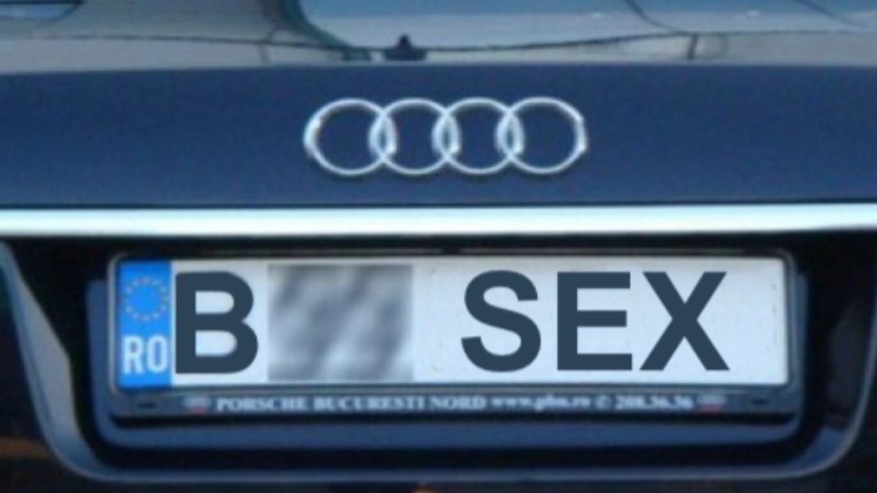 "ION, ANA, SEX" și alte tipuri de combinații la numerele de înmatriculare, INTERZISE prin lege. Ce trebuie să știe șoferii