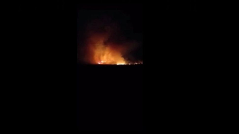Incendiu de vegetație în Gorj - Pompierii se luptă ca flăcările să nu ajungă la casele oamenilor