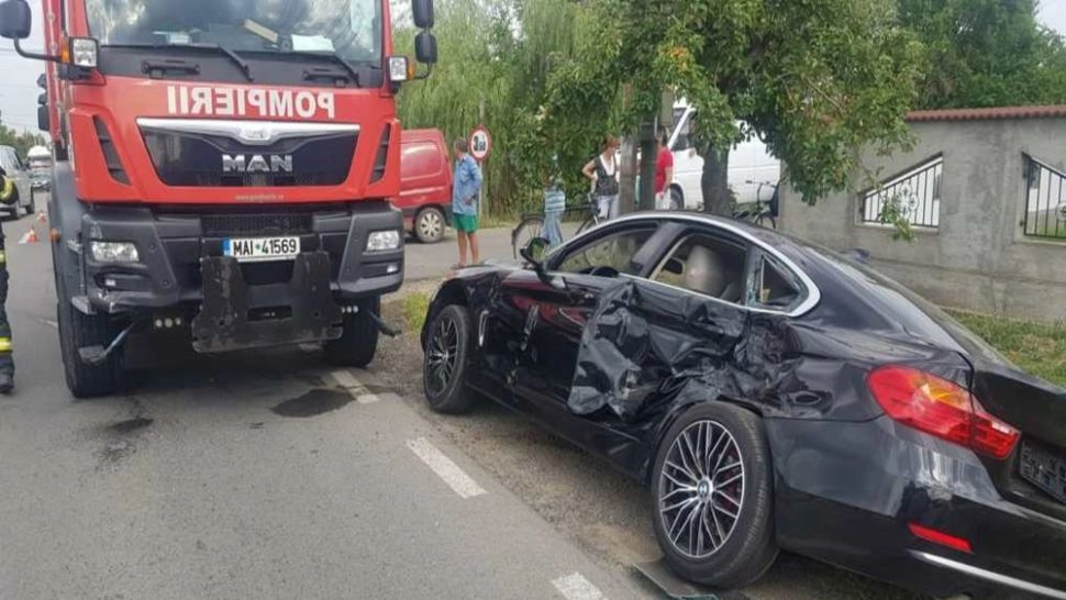 Dâmbovița. Accident rutier pe DN72. Un minor a fost rănit 
