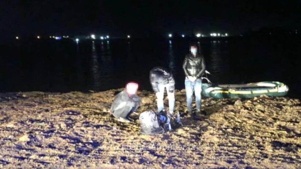 VIDEO | Afgani prinși în timp ce încercau să treacă ilegal fluviul Dunărea