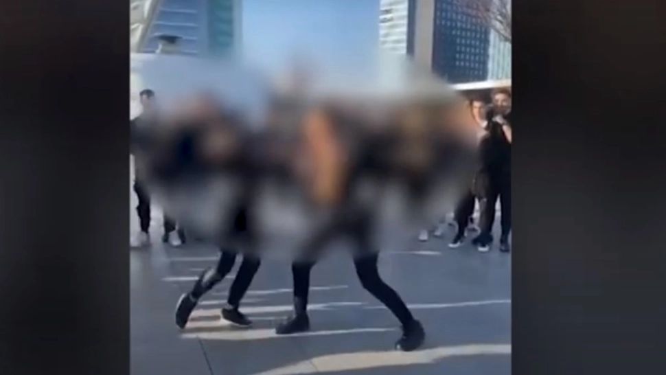 VIDEO | Bătaie pe terasa unui mall din Capitală. Două tinere și-au împărțit pumni și picioare sub privirile oamenilor