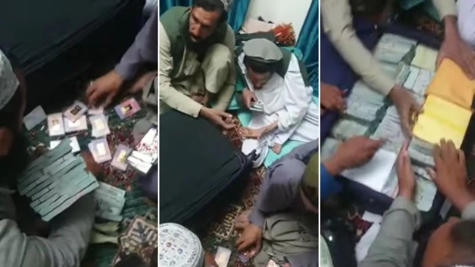 Milioane de dolari și lingouri de aur, confiscate de talibani din casa unui politician