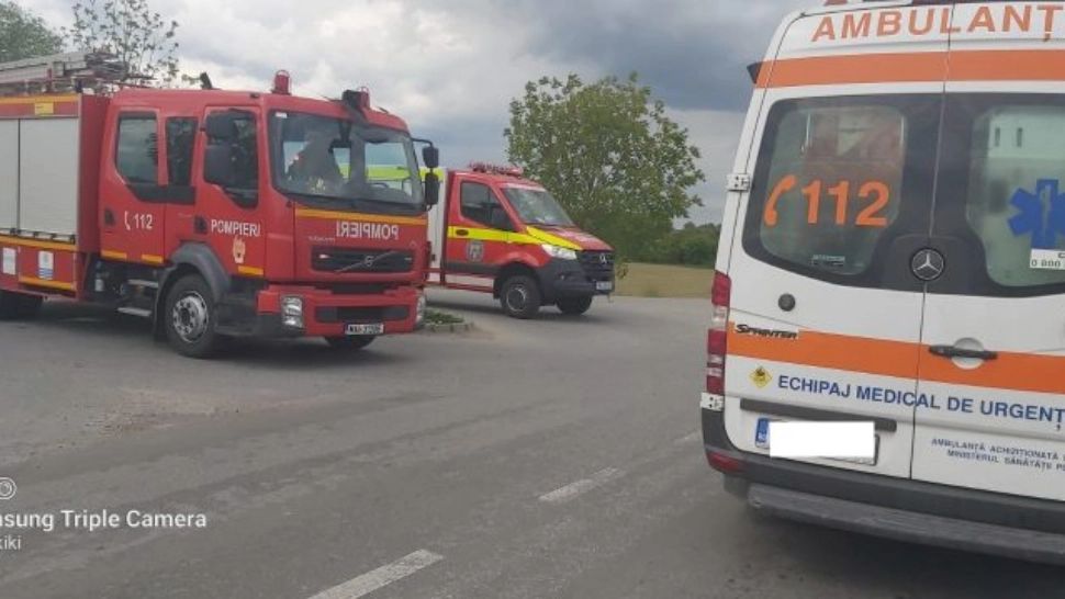 Accident grav în Dâmbovița: 2 victime, în urma impactului dintre 3 TIR-uri. Circulaţie blocată între Târgovişte şi Găeşti