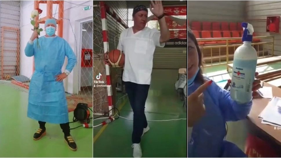 VIDEO | Petrecere pe manele și gesturi obscene la un centru de vaccinare! Imagini senzaționale care au devenit virale 