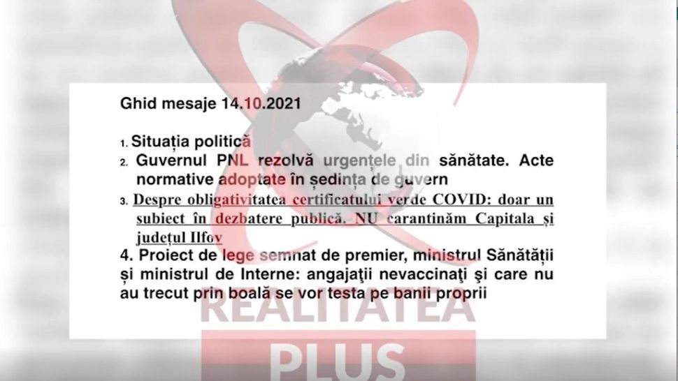 Culisele Statului Paralel/ Cum sunt ÎNVĂȚAȚI liberalii să vorbească la TV. Pe ce subiecte trebuie "bătută apa-n piuă“ 