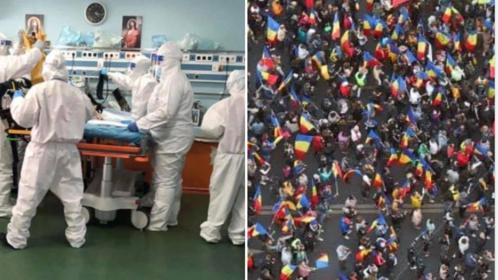 CNCAV, reacție la proteste: În aceste momente, cu aceeași credință, sute de medici luptă pentru salvarea pacienților Covid. 1 român mort la fiecare 8 minute