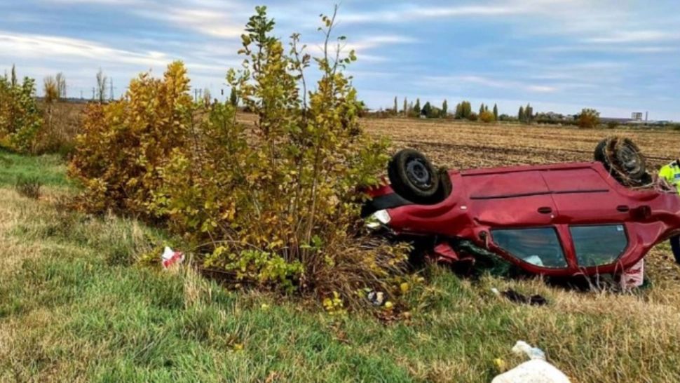 Accident înfiorător în județul Ialomița: Un bărbat a murit pe loc, iar o femeie a fost grav rănită