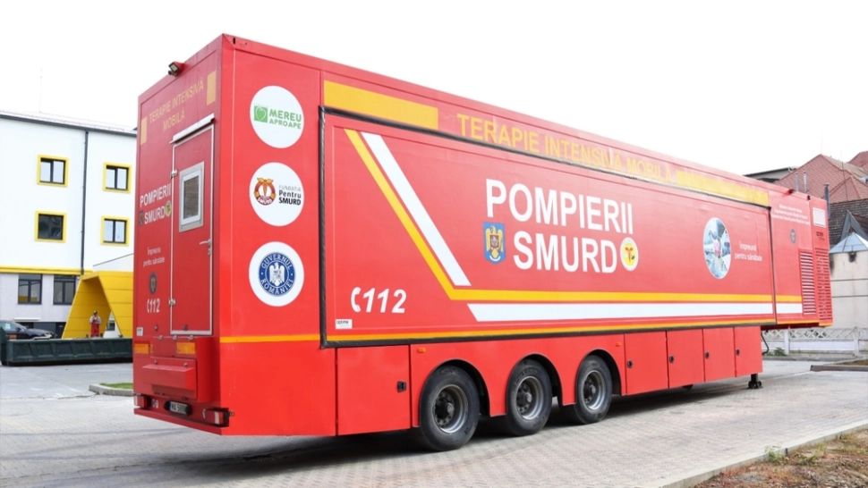 FOTO | Unitate Mobilă ATI în Mureș. Va fi folosită pentru tratarea bolnavilor cu forme grave Covid