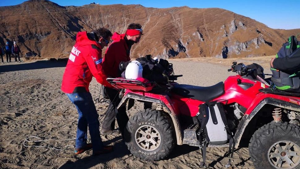 Accident grav în Bucegi - O persoană a căzut 100 de metri în gol