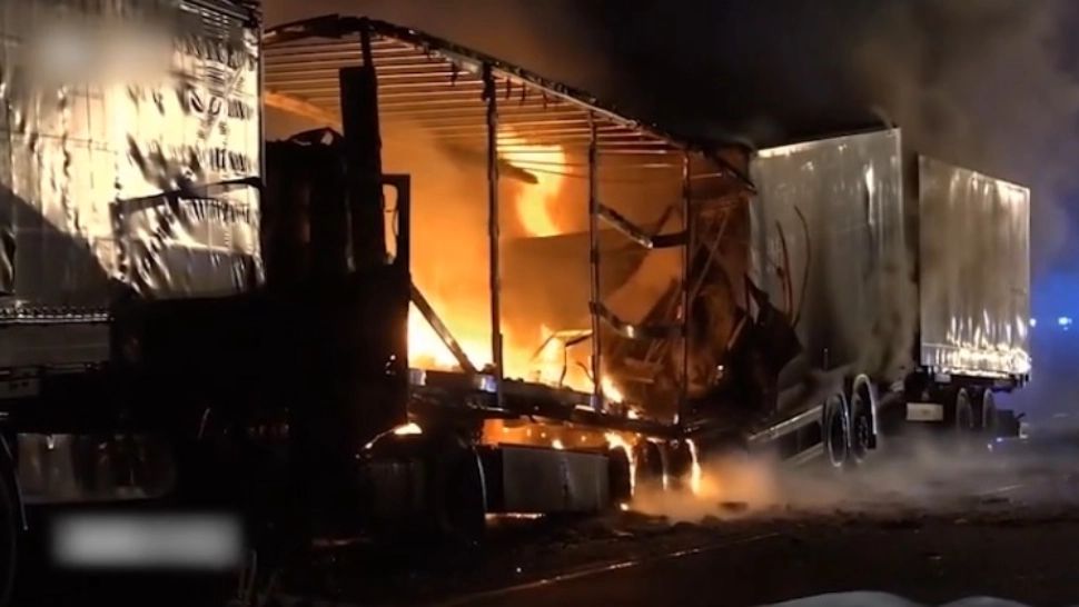 Accident înfiorător, în Germania: un șofer român de TIR a murit ars în cabină