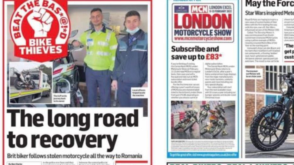 Polițiștii români, pe prima pagină a unei publicații din Anglia