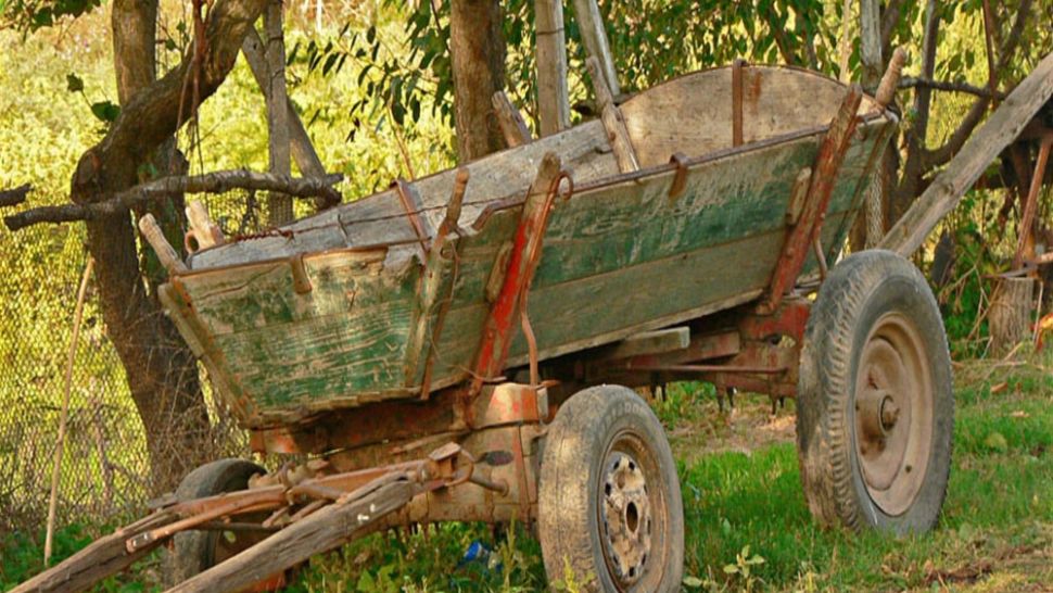 Scene ȘOCANTE în județul Bistrița: Bărbat găsit mort sub o căruță, pe un teren viran. Poliția a deschis o anchetă