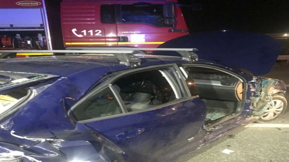 FOTO | CARAMBOL pe Autostrada A3. 6 mașini au fost implicate. Un bărbat este rănit 