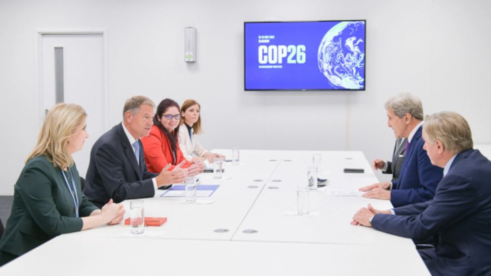 Iohannis, întâlnire cu reprezentantul special al președintelui Statelor Unite ale Americii pentru Climă, John Kerry