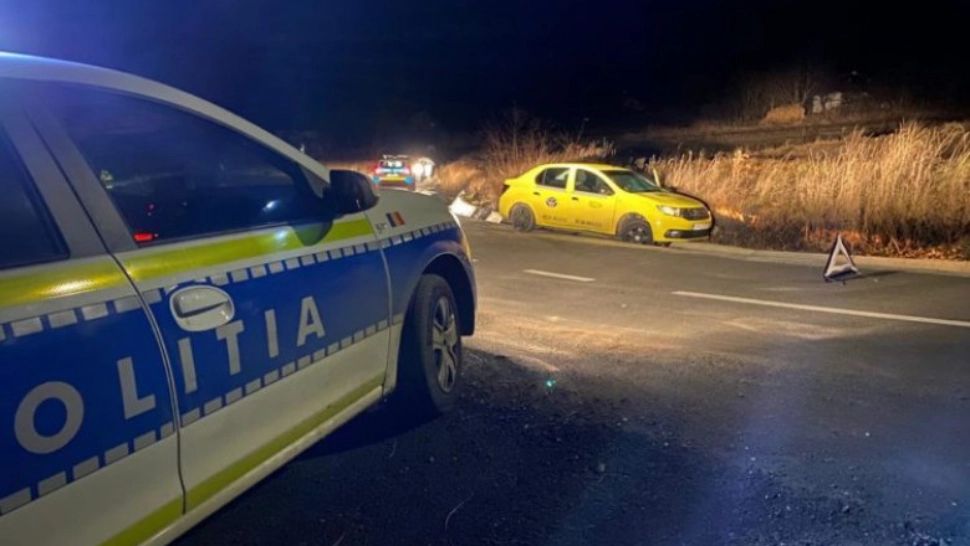 Focuri de armă în Botoşani. Un bărbat a bătut un taximetrist şi apoi a fugit cu maşina acestuia