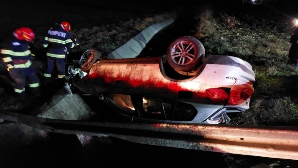 FOTO | Accident teribil în Bistrița-Năsăud: 2 victime, în urma unui impact violent