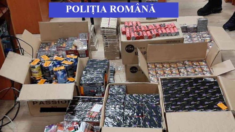 ACȚIUNEA ‘’Foc de artificii’’! Peste 40 de tone de articole pirotehnice confiscate și 440 de dosare penale aplicate de Poliția Română 