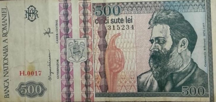 Mai ai acasă bancnote de 500 de lei cu Brâncuşi? Fabulos cât valorează acum