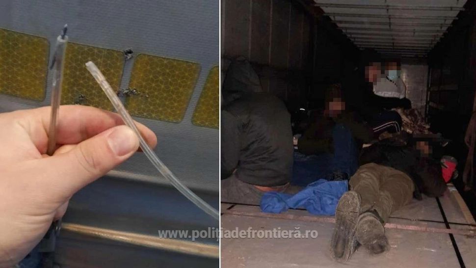 FOTO/ 20 de migranți, depistați de polițiștii de frontieră din vestul ţării. UNDE se ascundeau