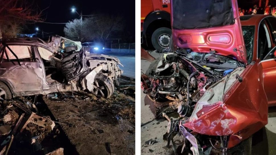 VIDEO | Un interlop băut și fără permis a provocat intenționat un accident. 6 persoane au fost rănite